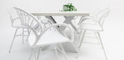 Drift Fantail 9pc Terrazzo Dining Setting